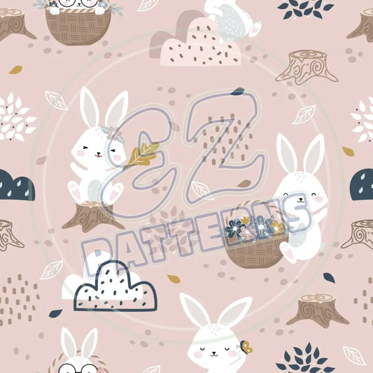Boho Bunny 014 Printed Pattern Vinyl