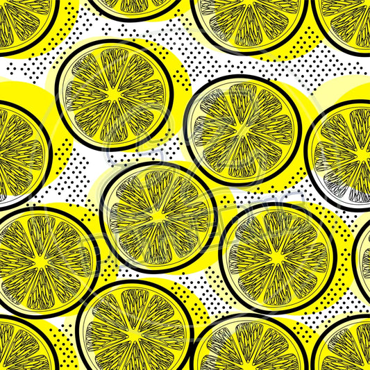 Citrus Lemonade 003 Printed Pattern Vinyl