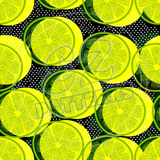 Citrus Lemonade 008 Printed Pattern Vinyl