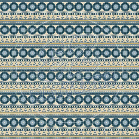 Cobalt Tan 004 Printed Pattern Vinyl