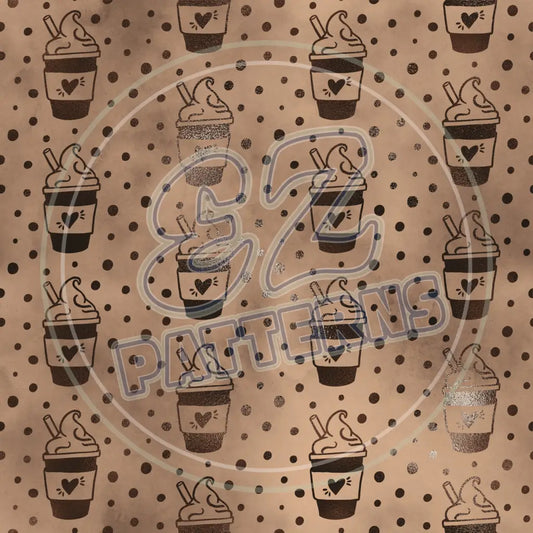 Coffee Sheen 001 Printed Pattern Vinyl