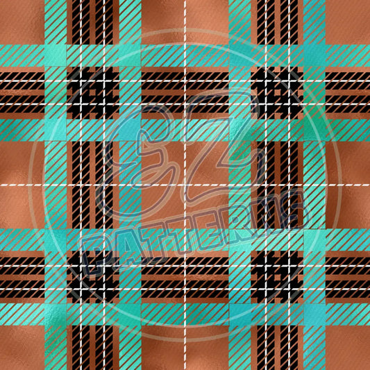 Copper Plaid 003 Printed Pattern Vinyl