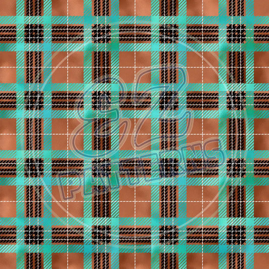 Copper Plaid 003 - Small Pattern Printed Vinyl