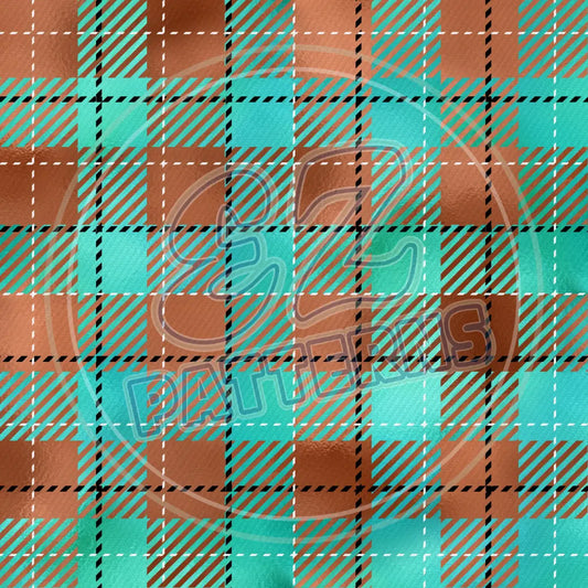 Copper Plaid 004 Printed Pattern Vinyl