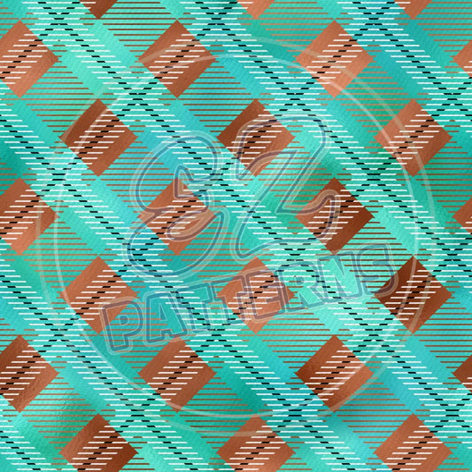 Copper Plaid 012 Printed Pattern Vinyl