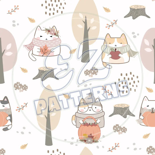 Cozy Kitties 001 Printed Pattern Vinyl
