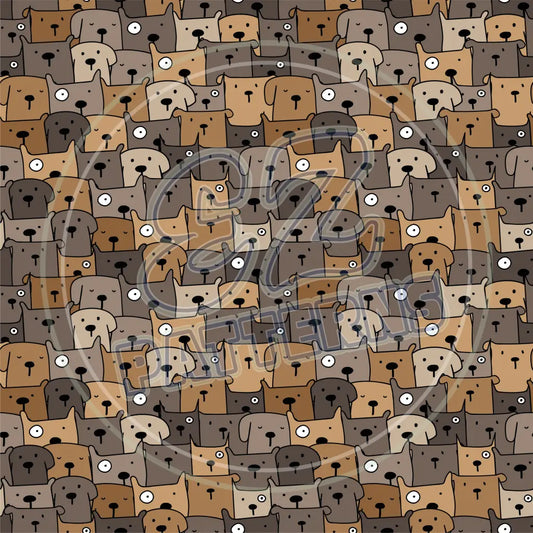 Cute Puppers 009 Printed Pattern Vinyl