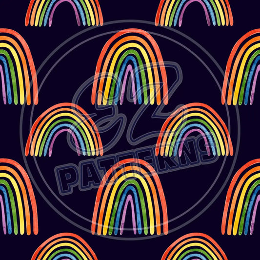 Dark Rainbow 010 Printed Pattern Vinyl