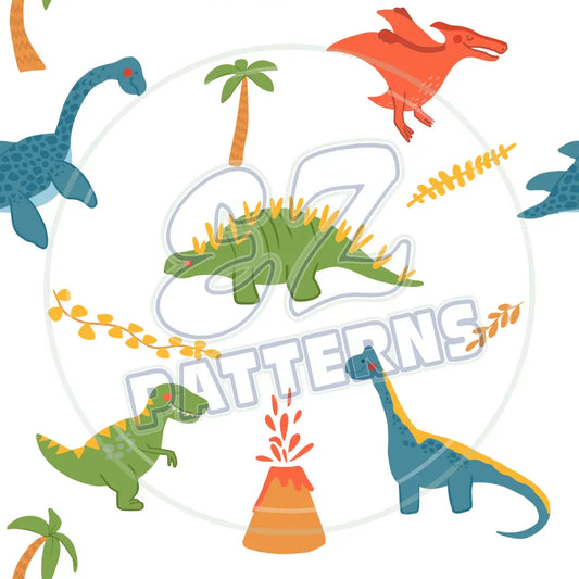 Dino World 002 Printed Pattern Vinyl