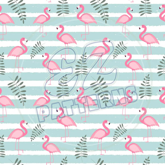 Flamingo Friends 002 Printed Pattern Vinyl