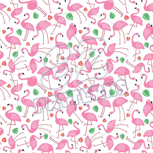 Flamingo Friends 008 Printed Pattern Vinyl