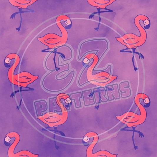 Flamingo Party 007 Printed Pattern Vinyl