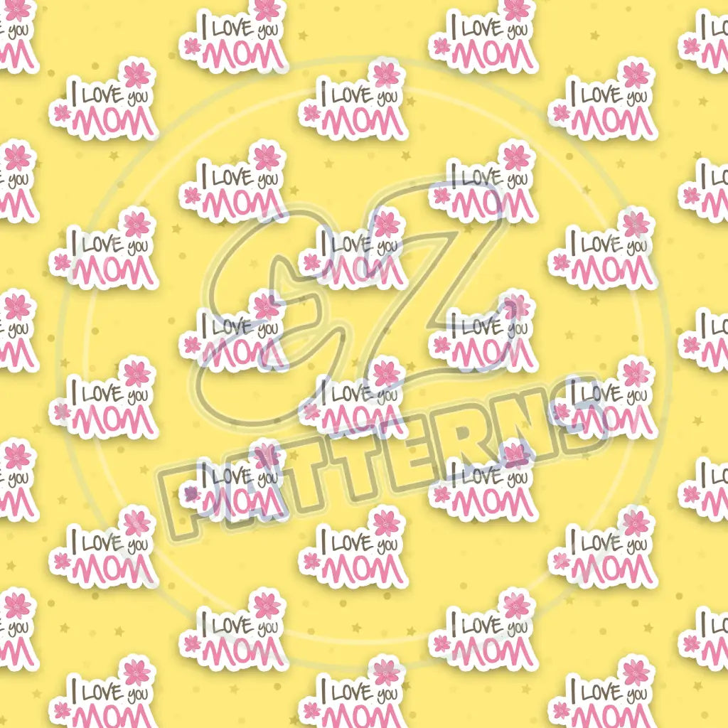 Happy Mothers Day 001 Printed Pattern Vinyl