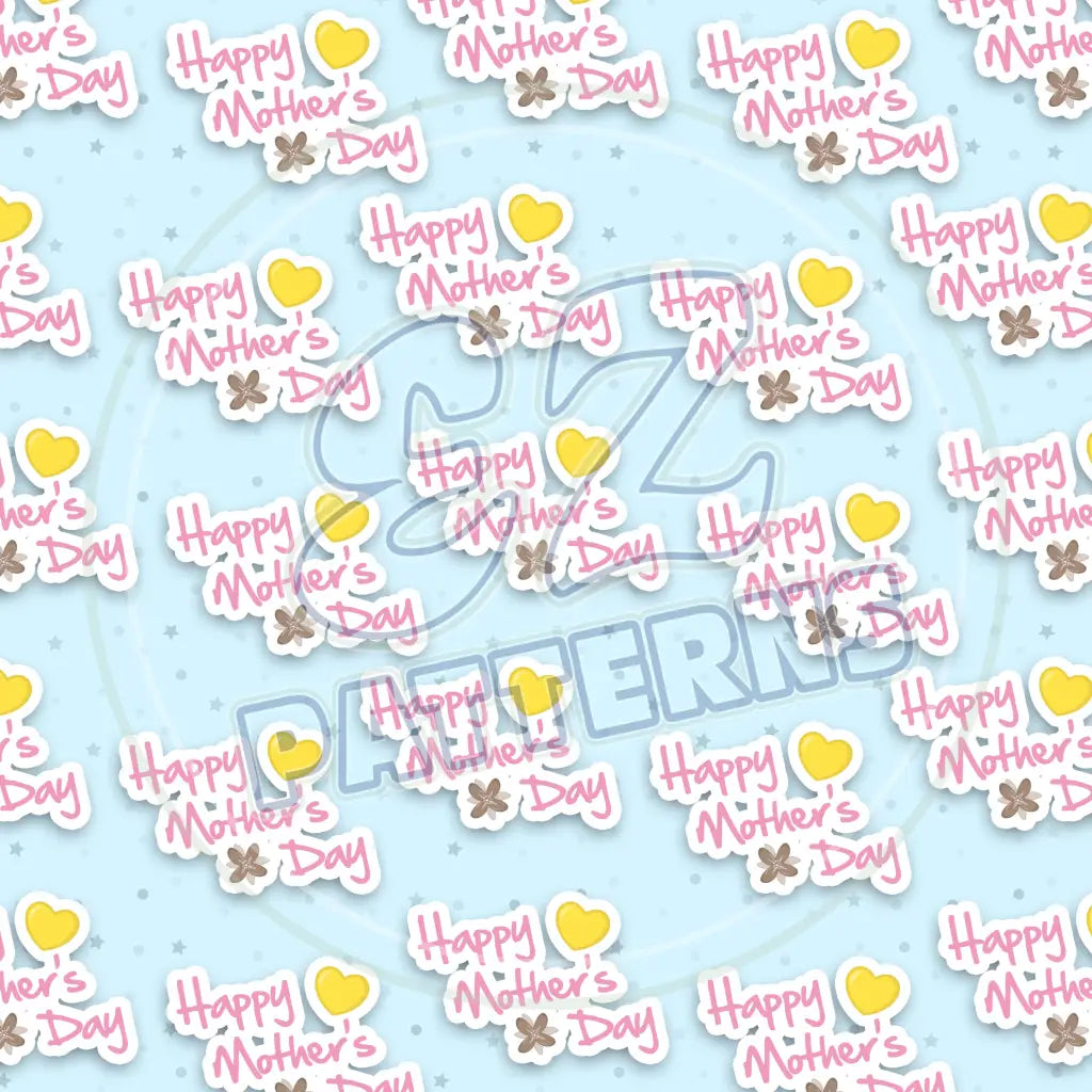 Happy Mothers Day 004 Printed Pattern Vinyl