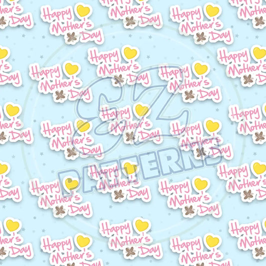 Happy Mothers Day 004 Printed Pattern Vinyl