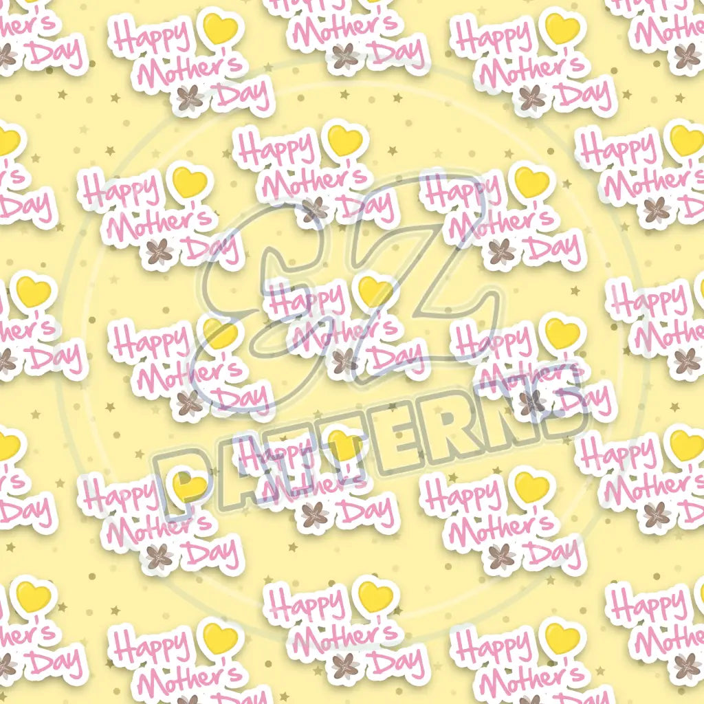 Happy Mothers Day 014 Printed Pattern Vinyl