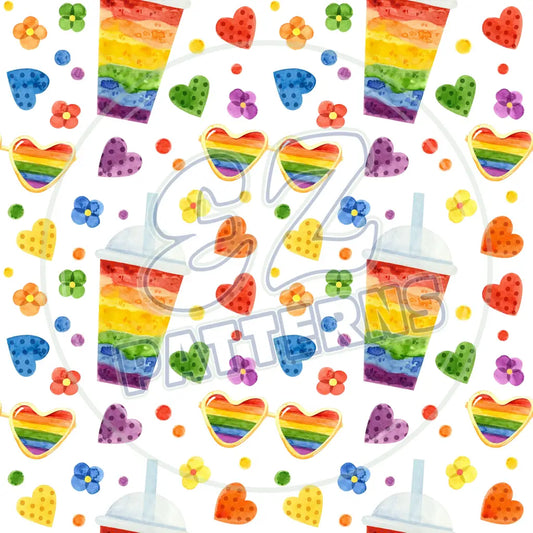 Light Rainbow 003 Printed Pattern Vinyl