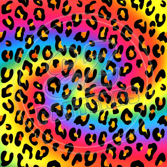 Neon Leopard 006 Printed Pattern Vinyl