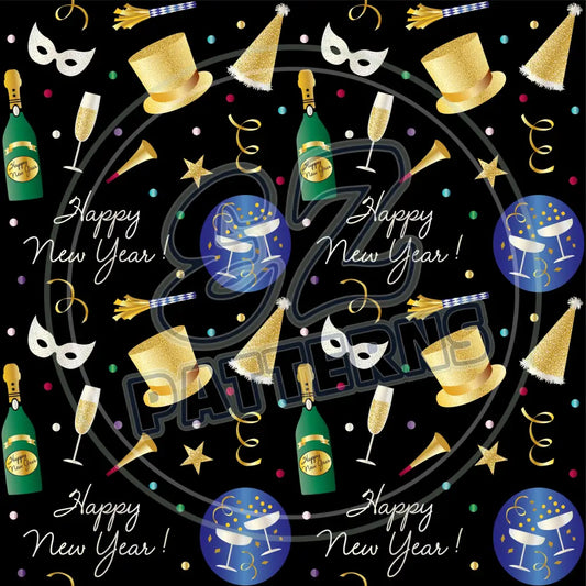 New Years Eve 005 Printed Pattern Vinyl