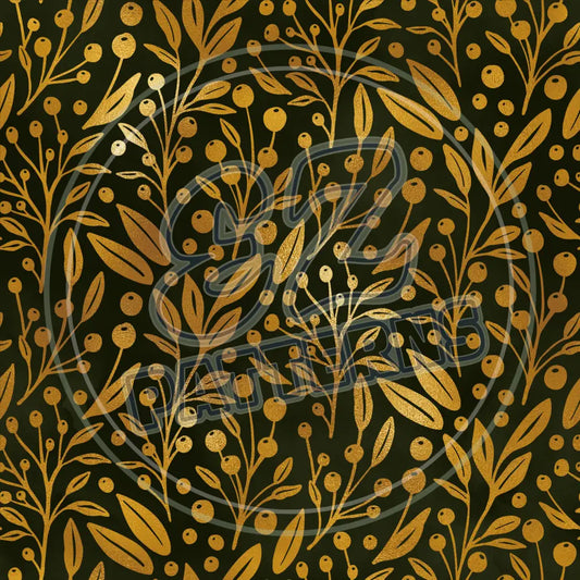 Olive Gold 008 Printed Pattern Vinyl