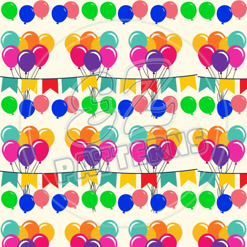 Party Balloons 006 Printed Pattern Vinyl