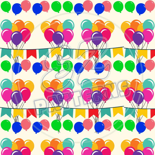 Party Balloons 006 Printed Pattern Vinyl