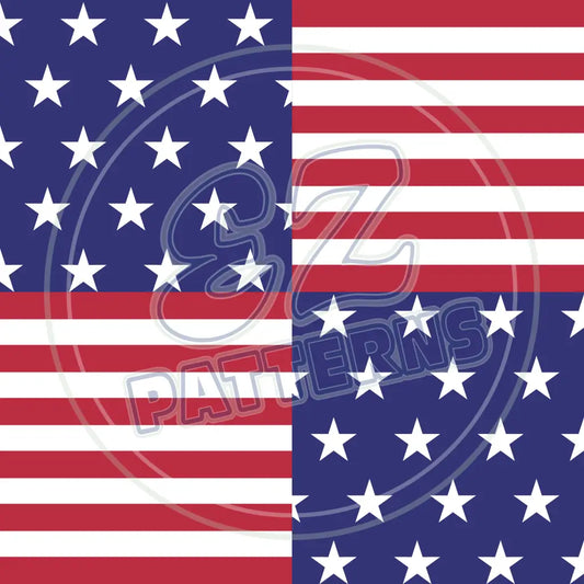 Patriotic Flag 003 Printed Pattern Vinyl