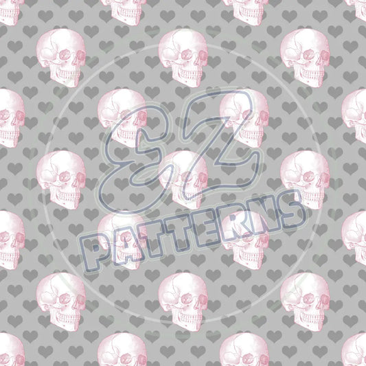 Pink Black Goth 001 Printed Pattern Vinyl