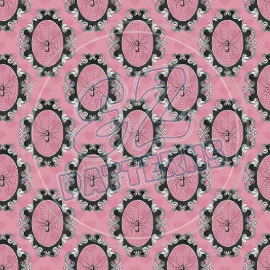 Pink Black Goth 013 Printed Pattern Vinyl