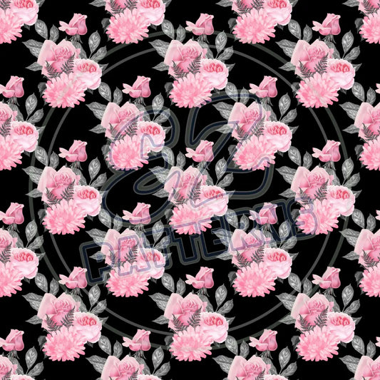 Pink Black Goth 018 Printed Pattern Vinyl
