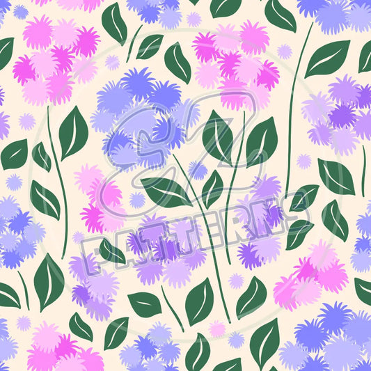 Purple Petals 011 Printed Pattern Vinyl