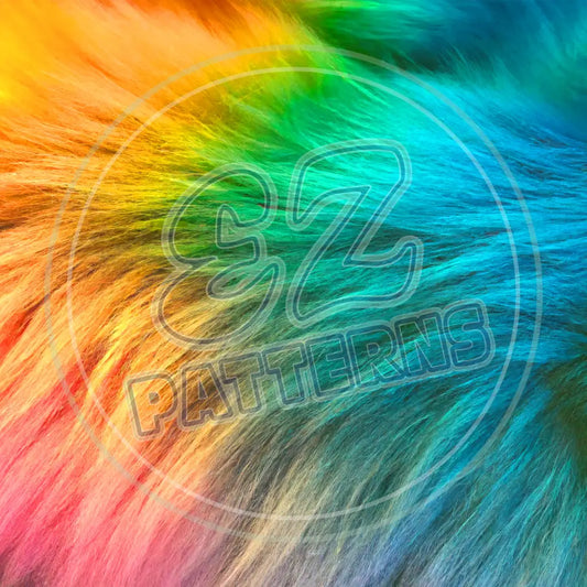 Rainbow Fur 001 Printed Pattern Vinyl