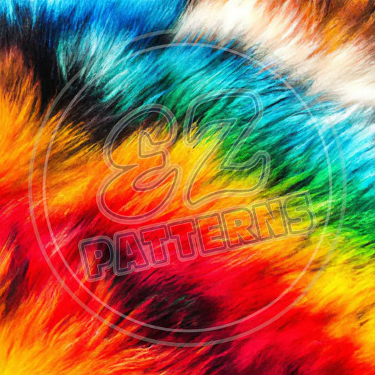 Rainbow Fur 006 Printed Pattern Vinyl