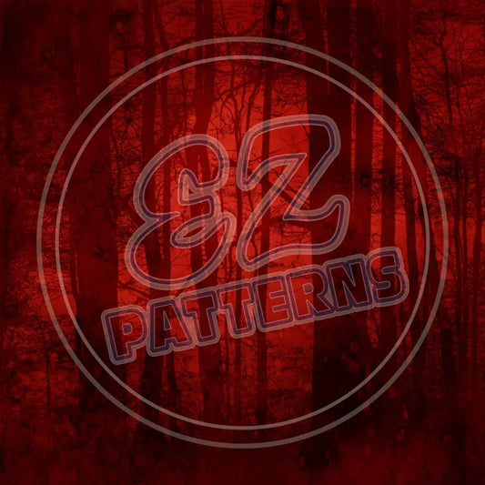 Red Goth Forest 002 Printed Pattern Vinyl