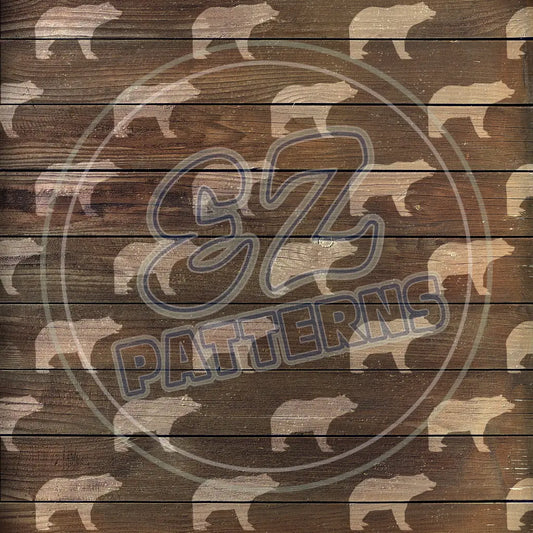 Rustic Lumberjack 002 Printed Pattern Vinyl
