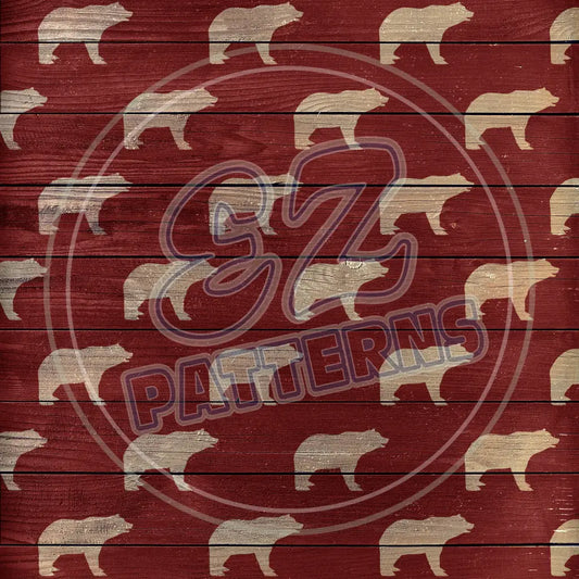 Rustic Lumberjack 008 Printed Pattern Vinyl