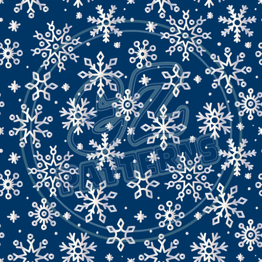 Snowflake Shimmer 001 Printed Pattern Vinyl