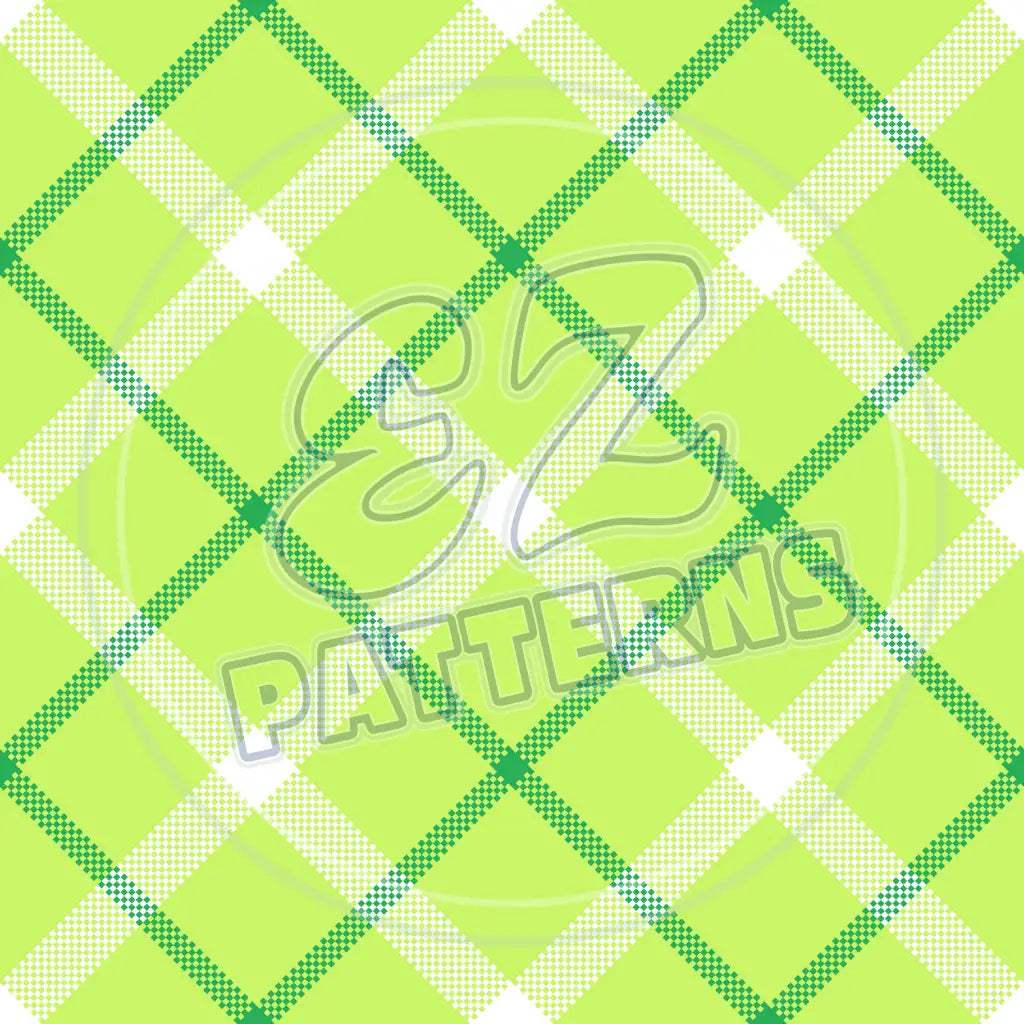St. Pattys Plaid 007 Printed Pattern Vinyl