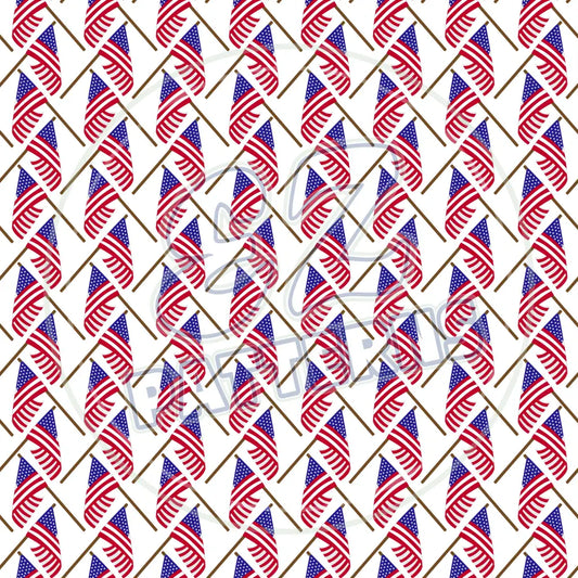 Stars & Stripes 012 Printed Pattern Vinyl