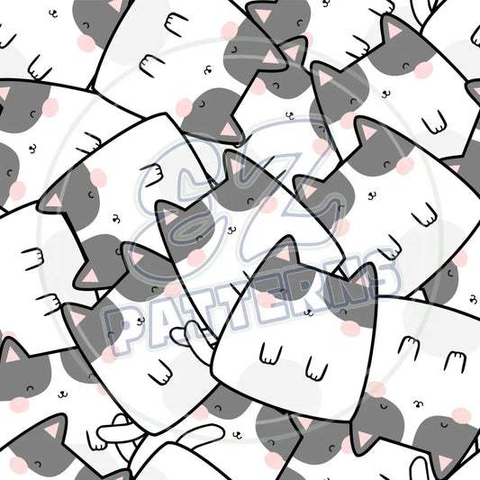 Summer Kit Cats 003 Printed Pattern Vinyl