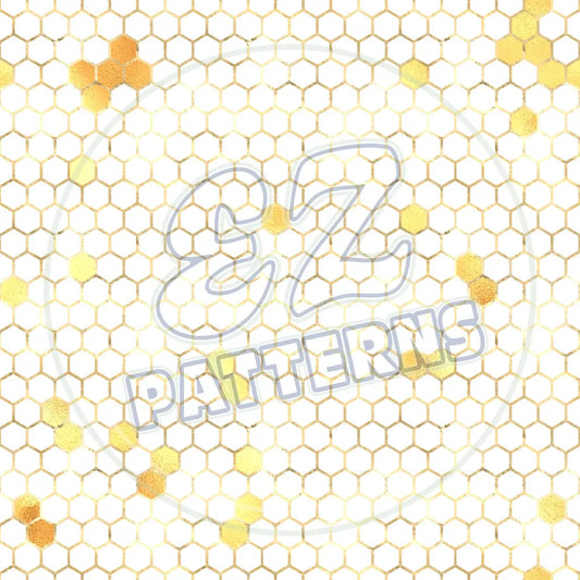 Sunflower Bees 007 Printed Pattern Vinyl