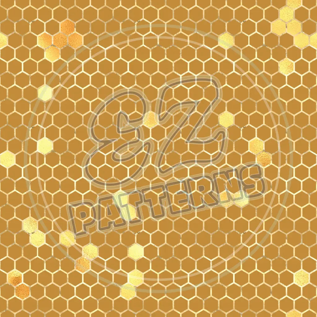 Sunflower Bees 009 Printed Pattern Vinyl