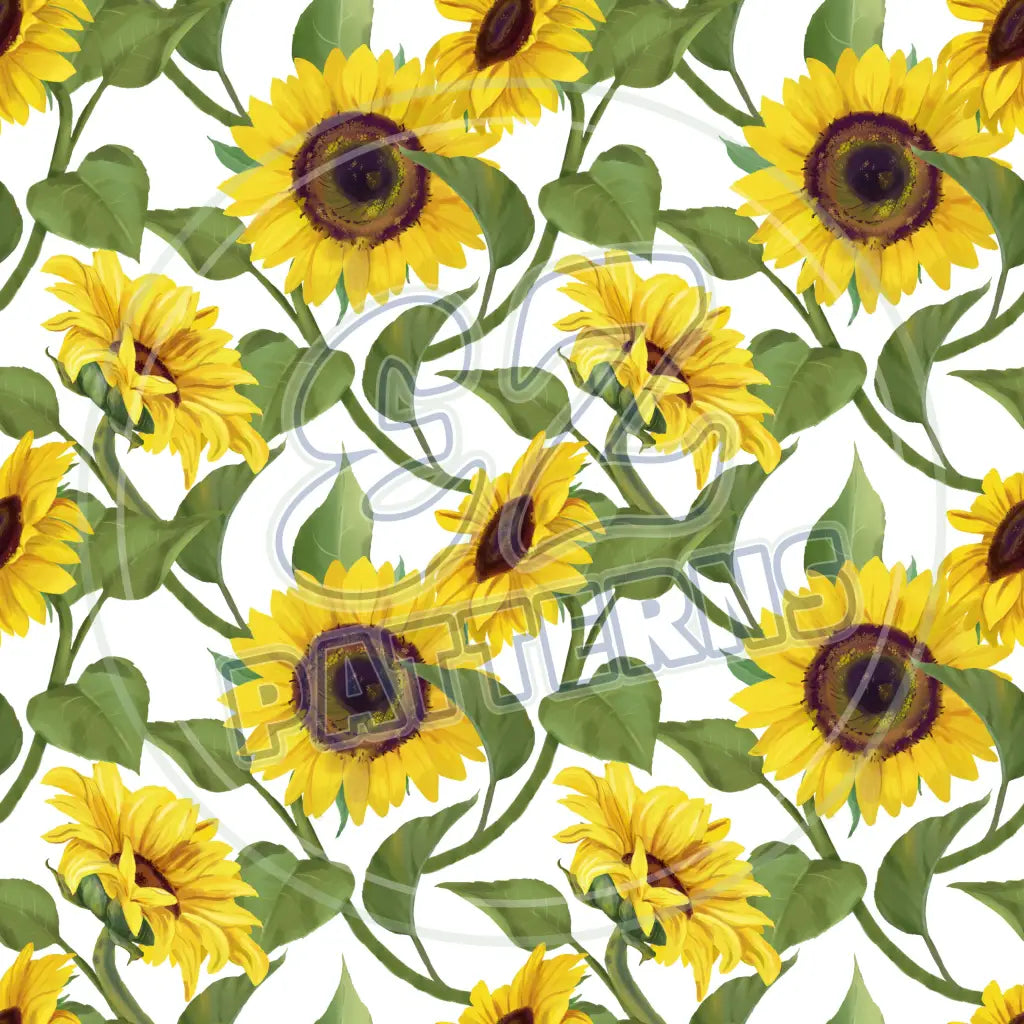 Sunny Sunflower 001 Printed Pattern Vinyl