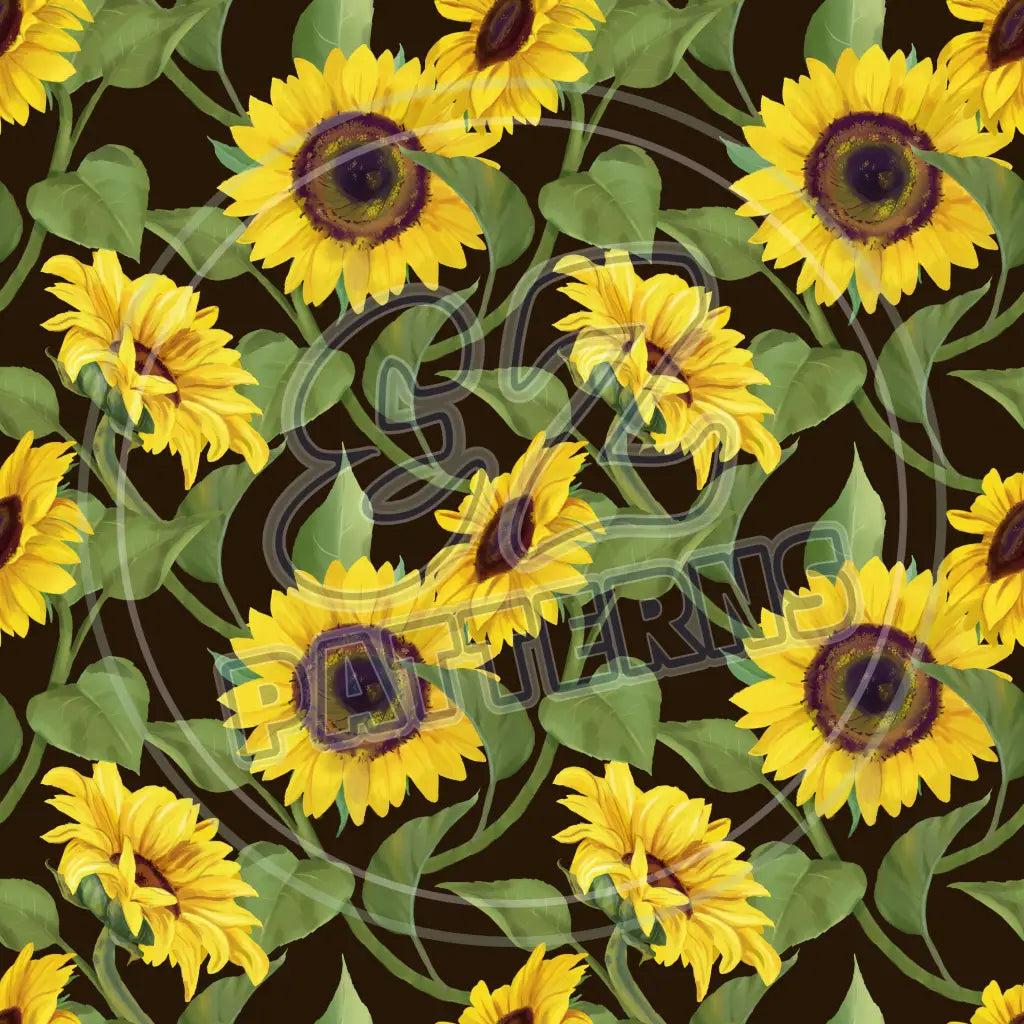 Sunny Sunflower 002 Printed Pattern Vinyl