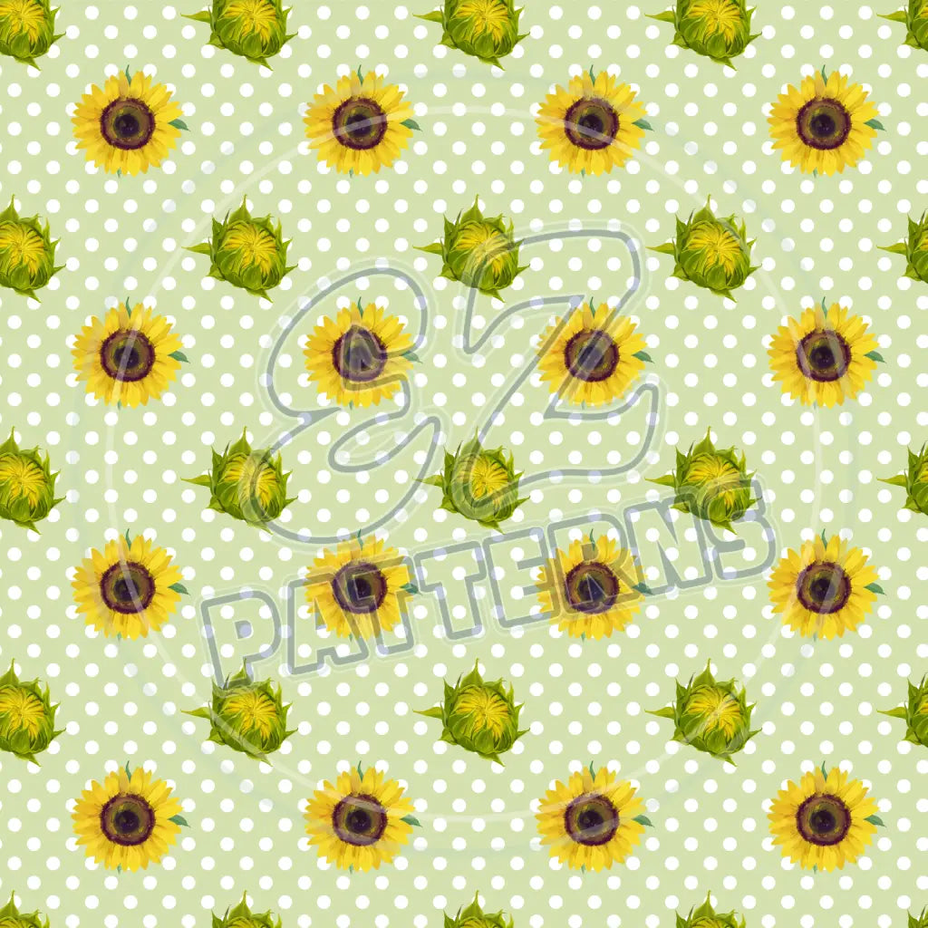 Sunny Sunflower 008 Printed Pattern Vinyl