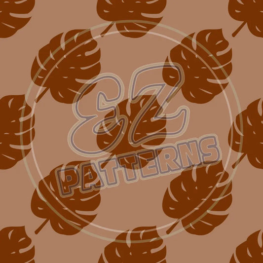 Terra Cotta Leaves 008 Printed Pattern Vinyl