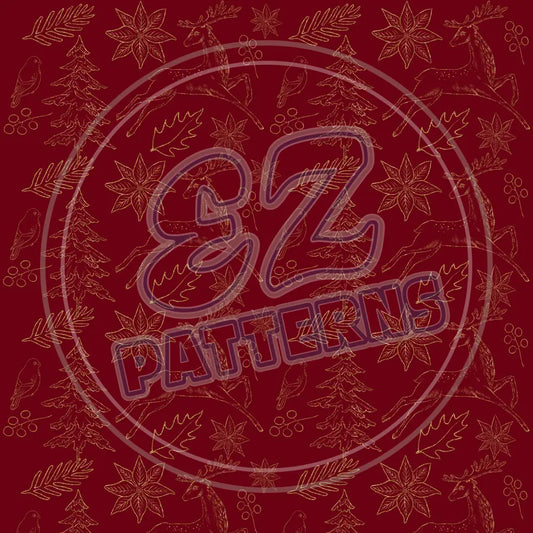 Traditional Christmas 014 Printed Pattern Vinyl