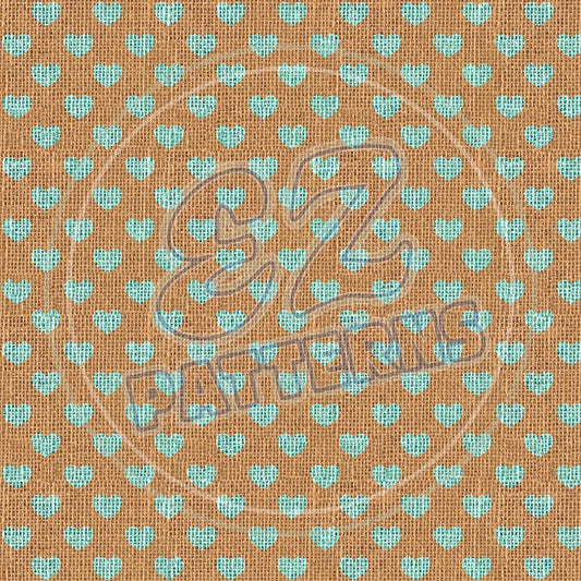 Turquoise Burlap 001 Printed Pattern Vinyl