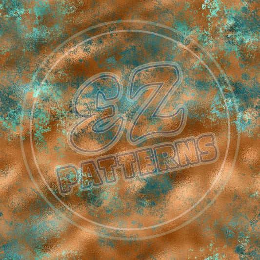 Turquoise Copper 008 Printed Pattern Vinyl