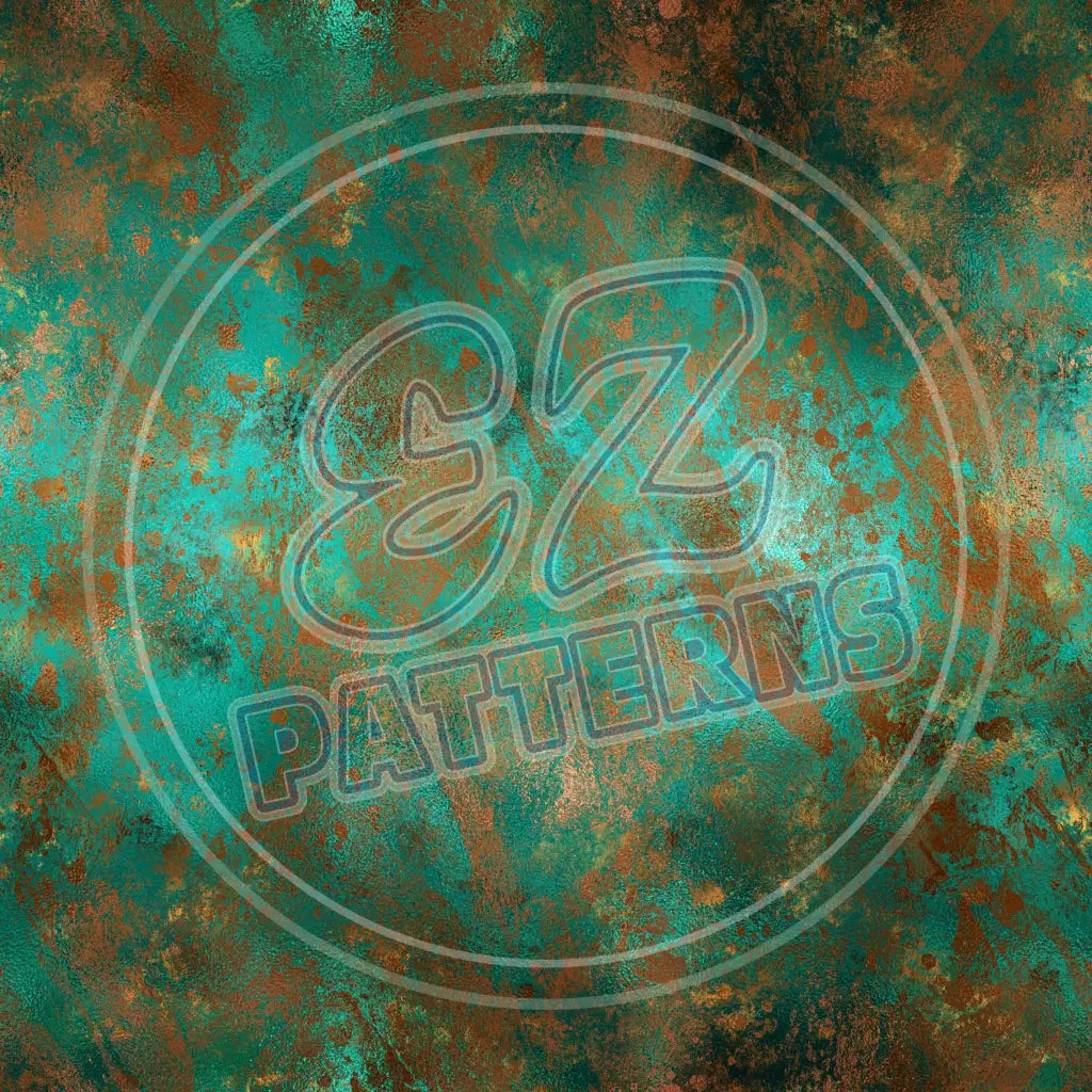 Turquoise Copper 009 Printed Pattern Vinyl